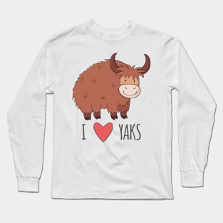 I Love Yaks Long Sleeve T-Shirt